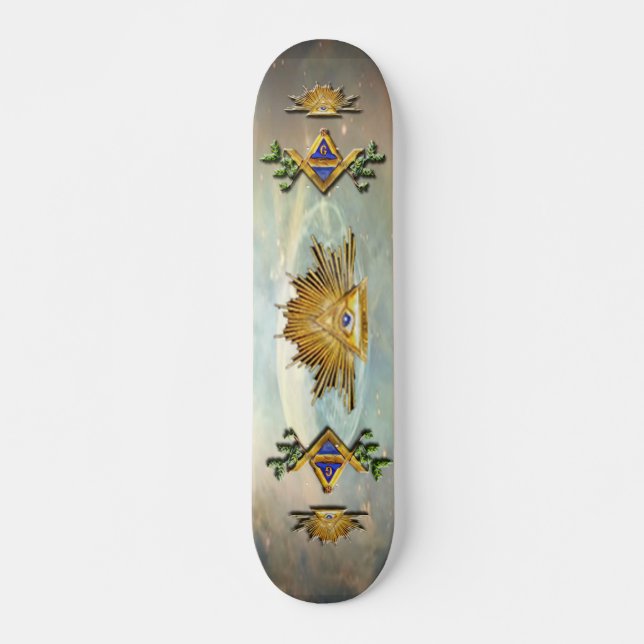 Skateboard Vida masónica (cosmos) (Anverso )