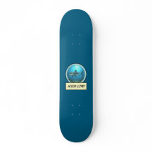¡Vida Salvaje! Tiburón Blanco Océano Azul Skateboa