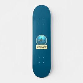 Skateboard ¡Vida Salvaje! Tiburón Blanco Océano Azul Skateboa