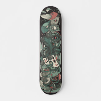 Skateboard Videojuego de Monstruo del Joker Verde