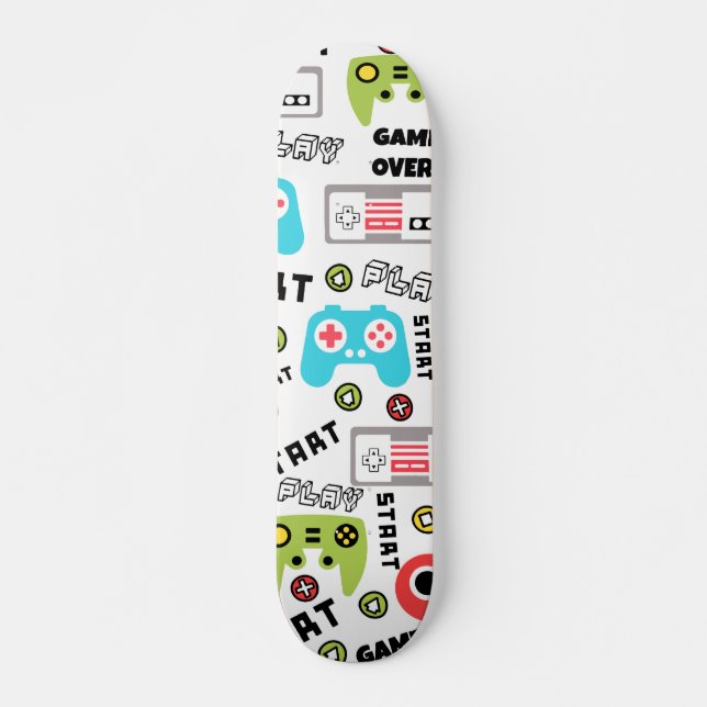 Skateboard Videojuego retro (Anverso )