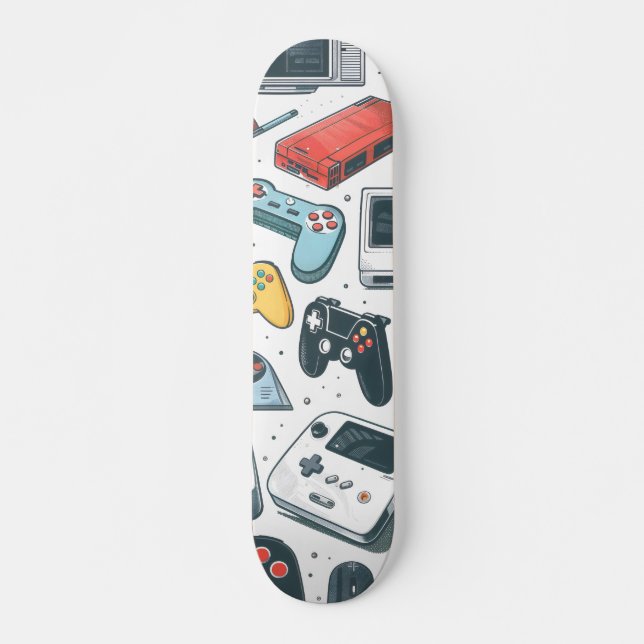 Skateboard Videojuegos retro (Anverso )