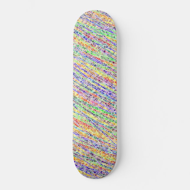 Skateboard Vidrio del arco iris (Anverso)