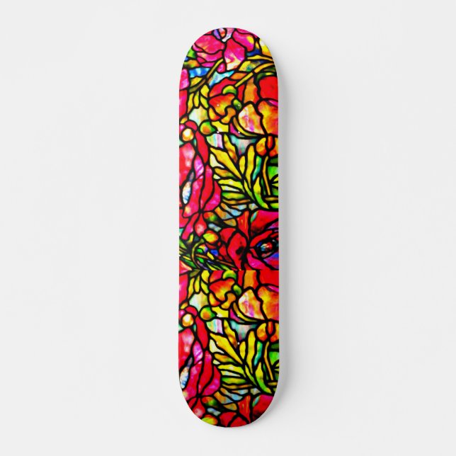 Skateboard Vidrio-Louis Tiffany (Anverso )