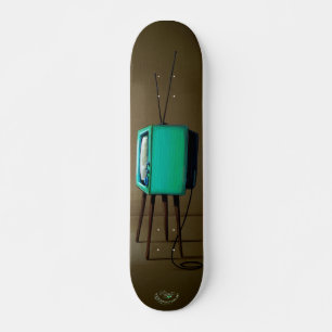 Skateboard Vieja Televisión Vintage
