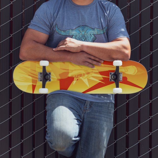 Skateboard Viento = Poder (Exterior 3)