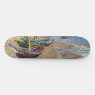 Skateboard Vincent van Gogh - Barcas de Pesca en la Playa