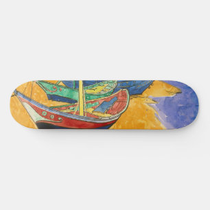Skateboard Vincent van Gogh - Barcos de Pesca en la Playa