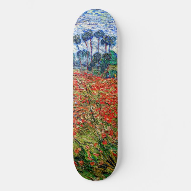 Skateboard Vincent van Gogh - Campo de amapola (Anverso)