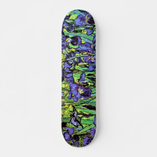 Skateboard Vincent Van Gogh Irises - Flor Lover