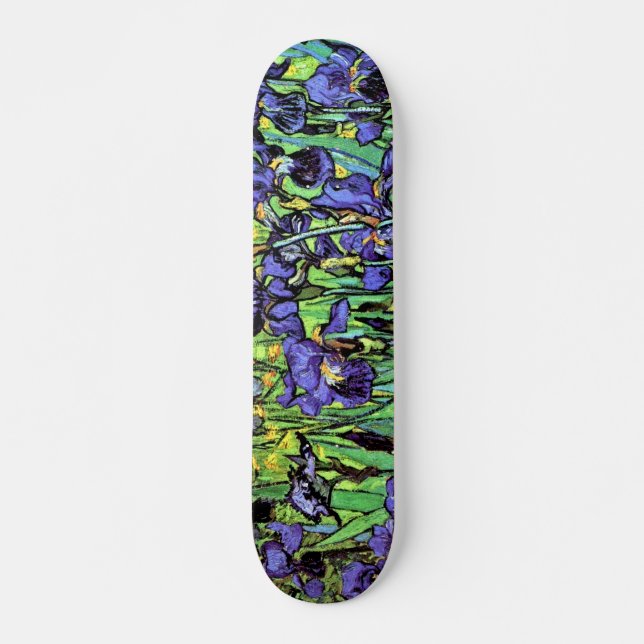 Skateboard Vincent Van Gogh Irises - Flor Lover (Anverso )