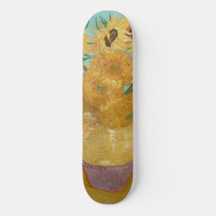Skateboard Vincent Van Gogh - Jarrón con doce girasoles