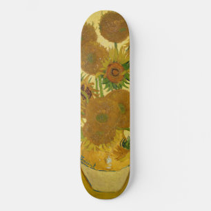 Skateboard Vincent van Gogh - Jarrón con quince girasoles