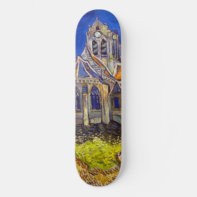 Skateboard Vincent van Gogh - La Iglesia de Auvers (Anverso)