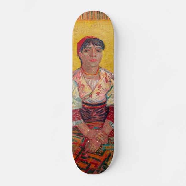 Skateboard Vincent Van Gogh - La mujer italiana (Anverso)