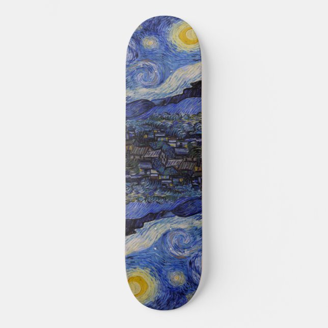 Skateboard Vincent Van Gogh - La noche estrellada (Anverso)