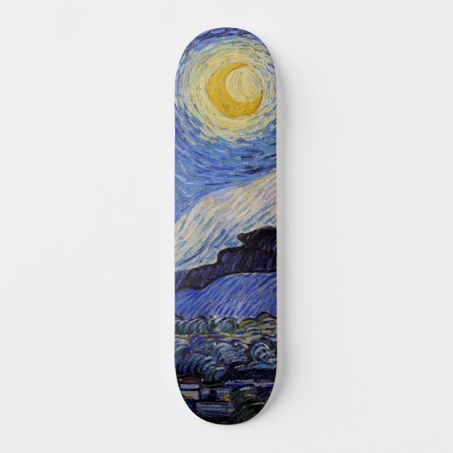Skateboard Vincent Van Gogh - La noche estrellada (Anverso)