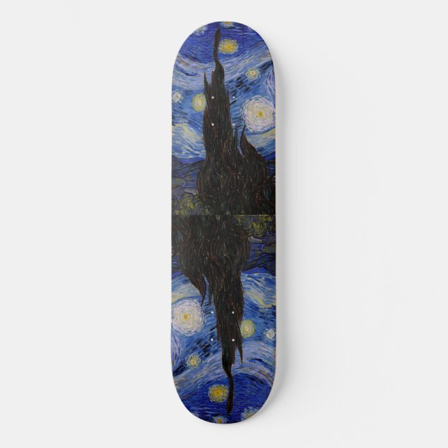 Skateboard Vincent Van Gogh - La noche estrellada (Anverso)