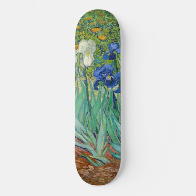 Skateboard Vincent Van Gogh - Lirios (Anverso)