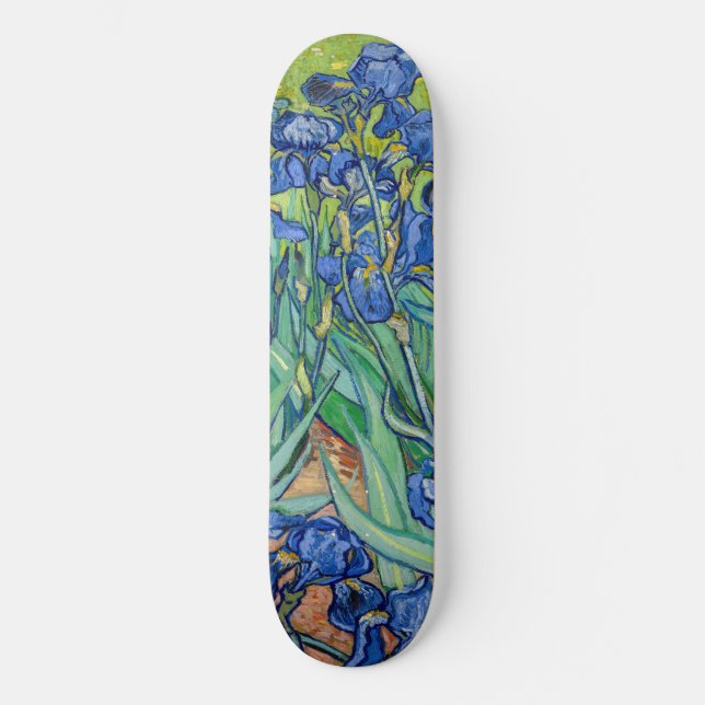 Skateboard Vincent Van Gogh - Lirios (Anverso)