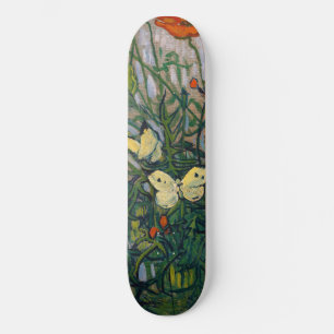 Skateboard Vincent van Gogh - Mariposas y Amapolas
