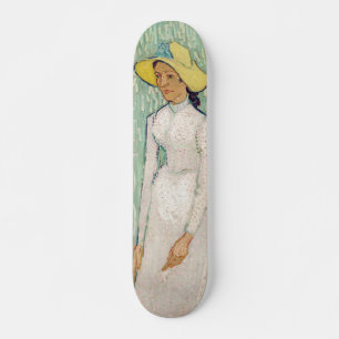Skateboard Vincent van Gogh - Muchacha de Blanco