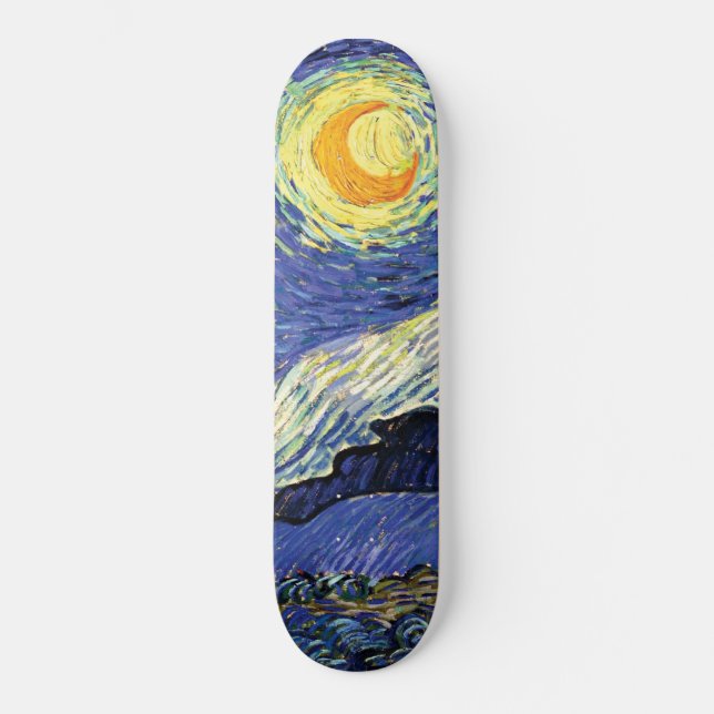 Skateboard Vincent Van Gogh Noche estrellada (Anverso)