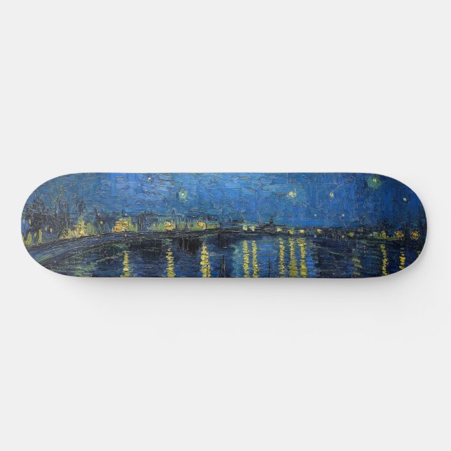 Skateboard Vincent van Gogh - Noche estrellada sobre el Ródan (Horz)