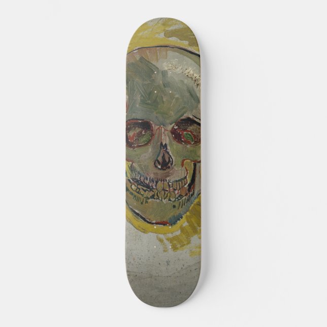 Skateboard Vincent van Gogh Skull GalleryBella Artes HD (Anverso)