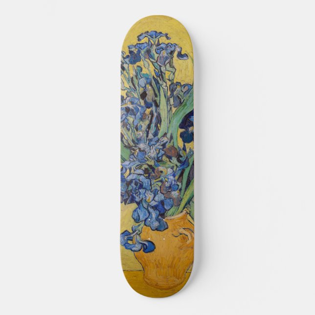 Skateboard Vincent van Gogh - Vase con irlandeses (Anverso)