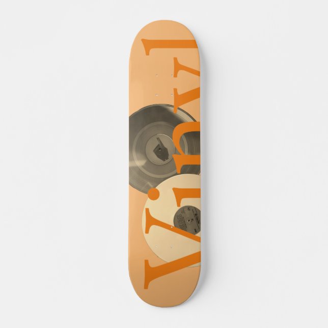Skateboard vinilo de cosecha o (Anverso )