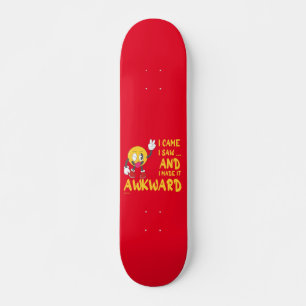 Skateboard VINO QUE LO VI Y LO HIZO DESPERTADOR, gracioso y s