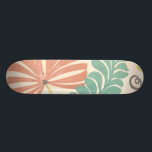 Skateboard Vinos y hojas de la flor pastel sobre fondo crema<br><div class="desc">Las viñas y hojas florales en colores pastel son los protagonistas de esta obra de Erica J. Vess. La mezcla de pasteles en el fondo crema ayuda a que el cuadro destaque sin abrumar los sentidos. ¡Pon esta huella tropical en tu casa hoy!</div>