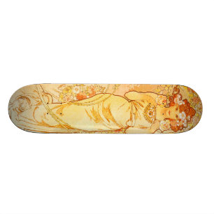 Skateboard Vintage Alfonso M. Mucha