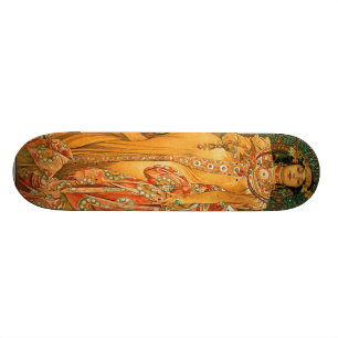 Skateboard Vintage Alfonso M. Mucha