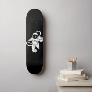 Skateboard Vintage Espacio Exterior Astronauta Divertido