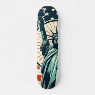 Skateboard Vintage, Estatua de la Libertad
