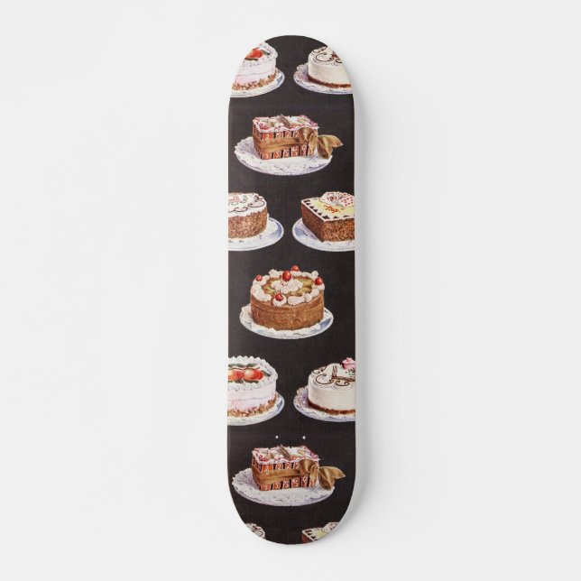 Skateboard Vintage Fancy Cakes Baker Sweets Cocinando Cumplea (Anverso )