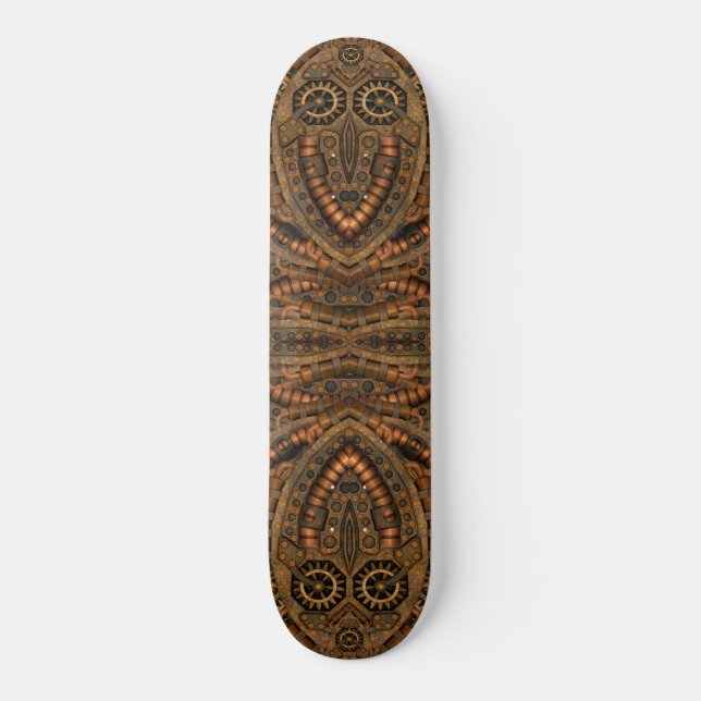 Skateboard Vintage industrial Steampunk (Anverso)