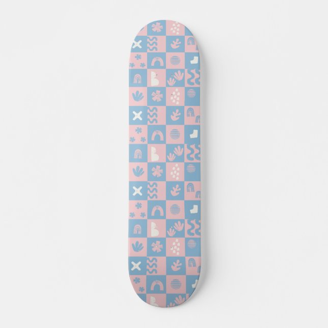 Skateboard Vintage Preppy Abstract Stamps Sportjuro #P230572 (Anverso )