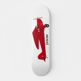 Skateboard Vintage Red Airplane