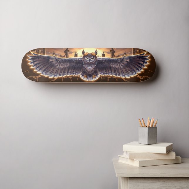 Skateboard Vintage VR & Gaming Owl (Arte de pared (horz))