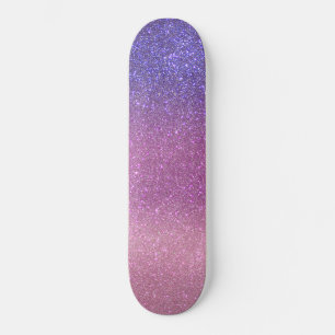 Skateboard Violet Princess Rubor Pink Triple Purpurina Ombre