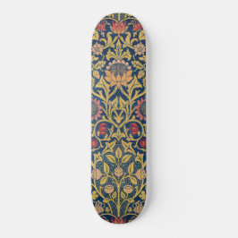 Skateboard Violeta brillante y Columbina (por William Morris)