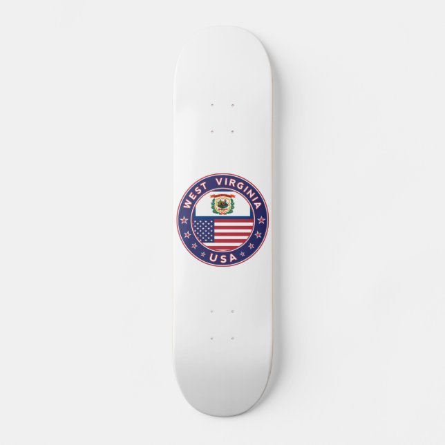 Skateboard Virginia Occidental (Anverso)