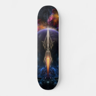 Skateboard Visión De La Pista De Arte Fractal