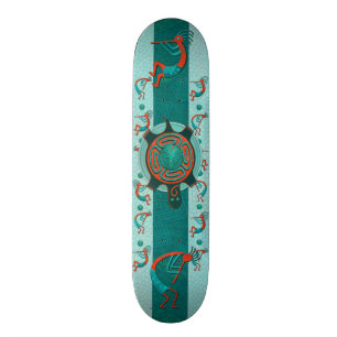 Skateboard Visitantes Arte Popular Nativo de Anasazi