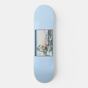 Skateboard Vista de la Casa del Té Koishikawa al Monte Fuji p