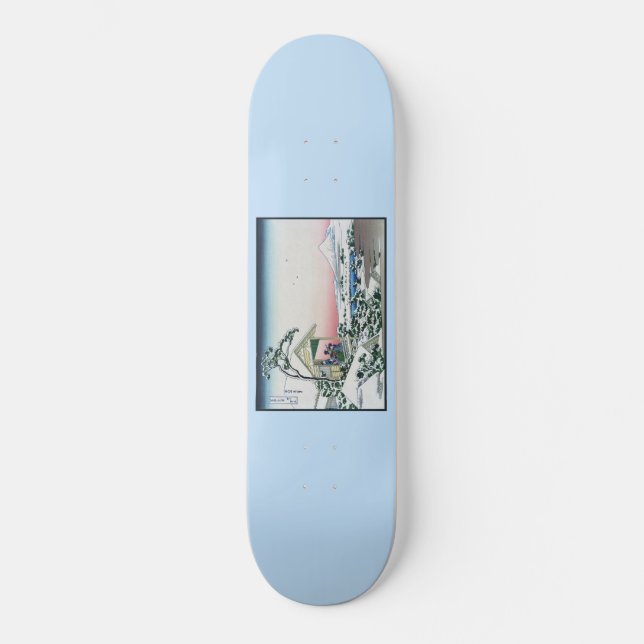Skateboard Vista de la Casa del Té Koishikawa al Monte Fuji p (Anverso)