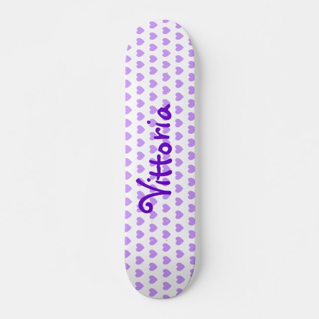 Skateboard Vittoria en morado (Anverso )